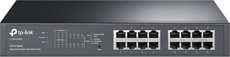 TL-SG1016PE, 16-Port Gigabit Easy Smart Switch with 8-Port PoE+