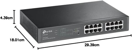 TL-SG1016PE, 16-Port Gigabit Easy Smart Switch with 8-Port PoE+