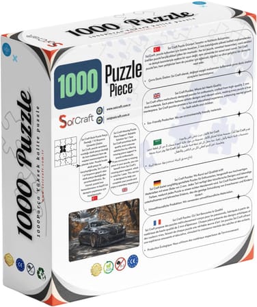 Black BMW Coupe 1000 Parça Puzzle