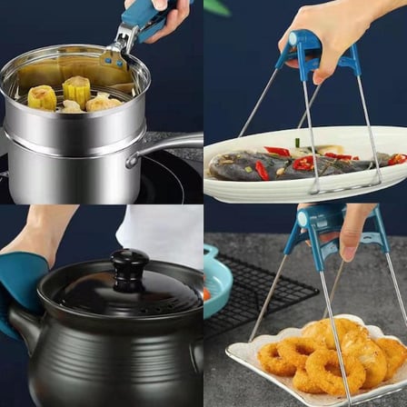 Özel Üretim 4 Parça Yanma Önleyici Mutfak Seti Güvenli Tutuş Yemek Yapma Pişirme Yardımcısı