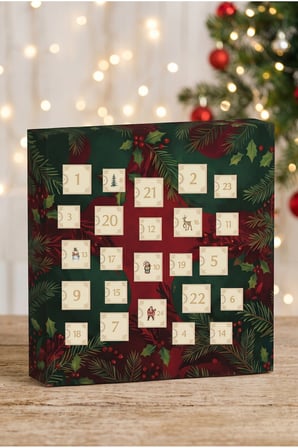 24'lü Takı ve Hediye Seti - Advent Calendar 24 Parça Çelik ve Bijuteri Takı
