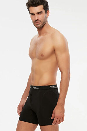 Long Çift Düğmeli Uzun Erkek Boxer