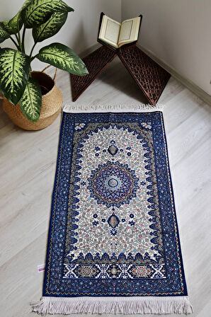 Osmanlı Desen Astarlı Lüks Seccade S1018 Krem