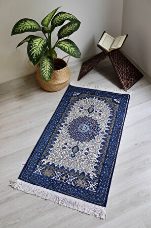 Osmanlı Desen Astarlı Lüks Seccade S1018 Krem