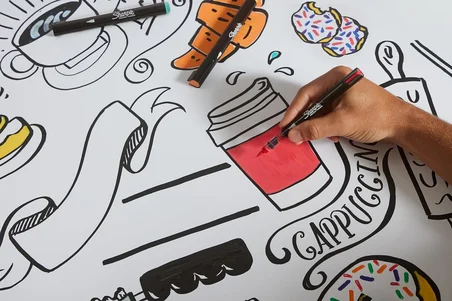 Creative Marker Akrilik Boya Kalemleri | Yuvarlak Uçlu Su Bazlı Boya Kalemi | Mürekkep Kağıda Geçirmez ve Çoğu Yüzey Üzerine Yazar | 12 Adet