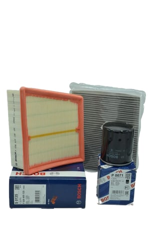 BOSCH Ford Fiesta 1.4 Benzin Motul Eco-Lite 0W-20 Motor Yağı Filtre Seti (2008-2017) 4 Lü