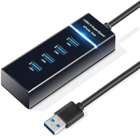 4 Port USB 3.0 Çoklayıcı Hub - Tüm Cihazlarla Uyumlu Splitter zr248