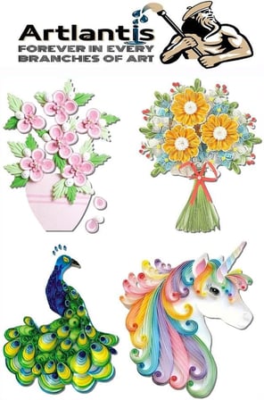 Quilling Seti 5 mm İnce 1 Paket Quling Kağıt Katlama Kıvırma Sanatı Telkari Kuiling Karışık Renkli