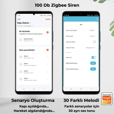 WiFi 100 Db Akıllı Siren Alarm ( Tuya,Smart Life Uyumlu )