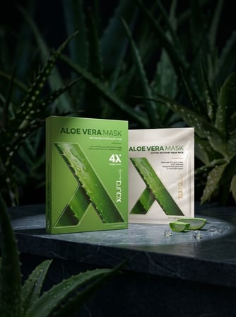 XAura Beauty Aloe Vera Maskesi Nemlendirici Kağıt Yüz Maskesi 4'lü Set