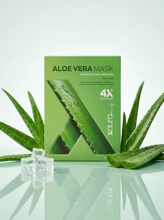 XAura Beauty Aloe Vera Maskesi Nemlendirici Kağıt Yüz Maskesi 4'lü Set