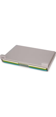 Joseph Joseph Folio Slim 3 Parçalı Raf Altı Doğrama Tahtası Seti, Çok Renkli