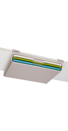 Joseph Joseph Folio Slim 3 Parçalı Raf Altı Doğrama Tahtası Seti, Çok Renkli
