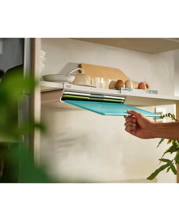 Joseph Joseph Folio Slim 3 Parçalı Raf Altı Doğrama Tahtası Seti, Çok Renkli