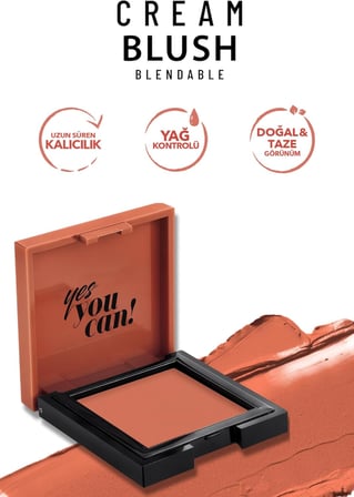 Pastel Cream Blush - Krem Allık, 47 Peachy, 3.6 g