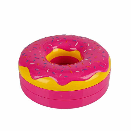Donut Şekilli 2 Katlı Oyuncak Makyaj Güzellik Seti