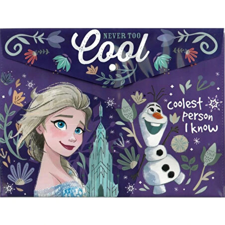 Lisanslı Frozen A4 Çıtçıtlı Dosya COOL