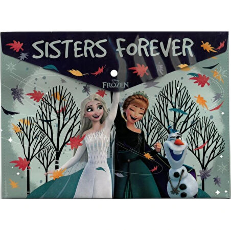 Lisanslı Frozen A4 Çıtçıtlı Dosya Sisters Forever