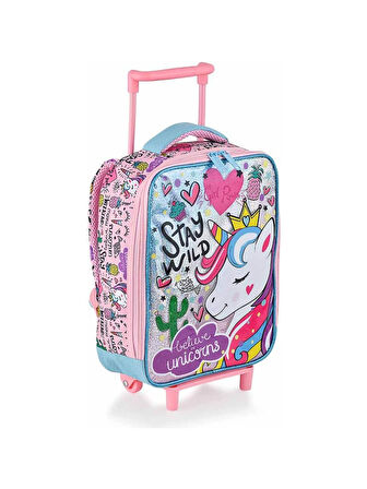 Unicorn Girl Power Çekçekli Anaokul Çantası 48310