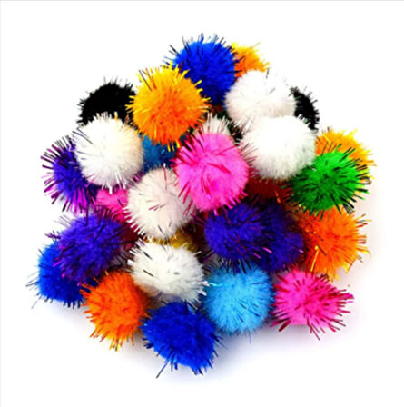 Simli Ponpon Karışık Boy 70'li