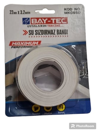 Bay-Tec MK0850 Su Sızdırmaz Bant 22 mm x 3,2 m Beyaz