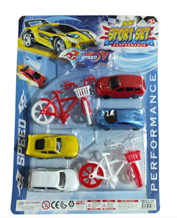 Mini Bisklet ve Arabalı Spor Seti