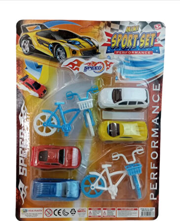 Mini Bisklet ve Arabalı Spor Seti