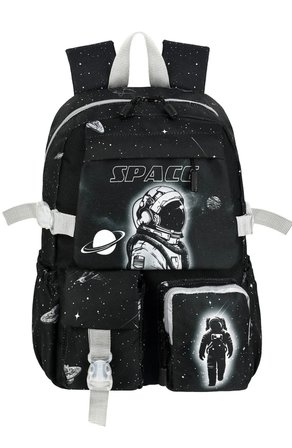 Astronot İlkokul Sırt Çantası + Beslenme Çantası + Kalem Kutusu Set