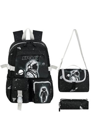 Astronot İlkokul Sırt Çantası + Beslenme Çantası + Kalem Kutusu Set