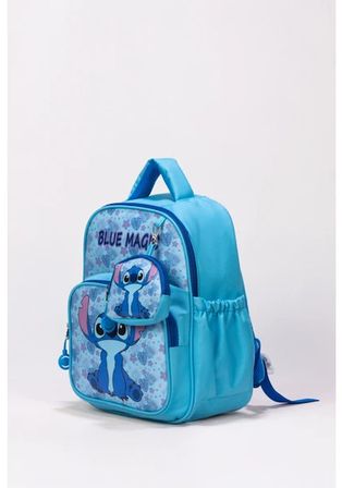 Deri Baskılı Stitch Anaokulu Çantası