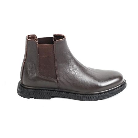 MP 212-4405M %100 Deri Fermuarlı Kışlık Erkek Bot