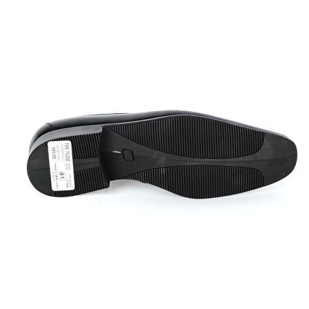 Tek Yıldız 750 Siyah Kauçuk Erkek Deri Klasik Ayakkabı