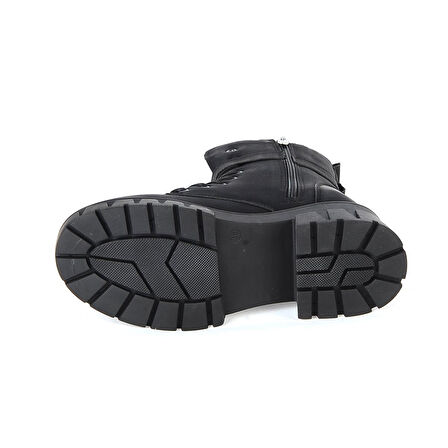 Twingo 7640 Siyah Zümrüt Kadın Düz Bot 