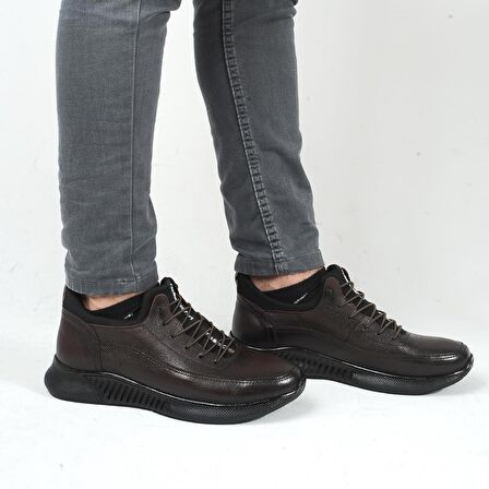 Dropland 8351 Kahve Milano %100 Deri Erkek Casual Ayakkabı 