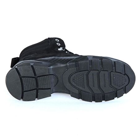 MP 232-4254MR Siyah %100 Deri Erkek Bot