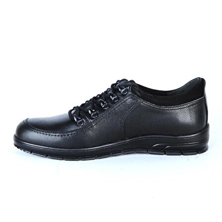 Berenni M177 Siyah %100 Deri Erkek Casual Ayakkabı