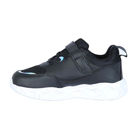 MP 241-3217FT Siyah Cırtlı Kız Çocuk Spor Ayakkabı