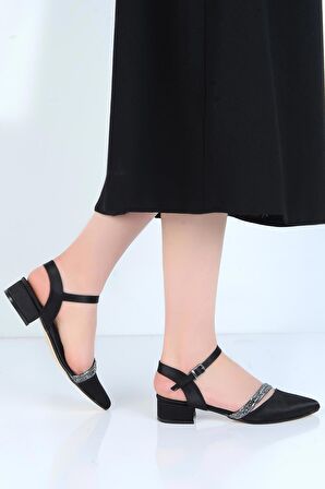 Crista 24-07 Saten 3Cm Topuklu Kadın Ayakkabı