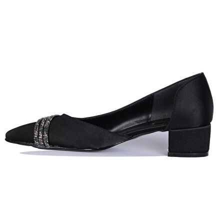 Crista 24-010 Taşlı Kadın 4Cm Topuklu Ayakkabı