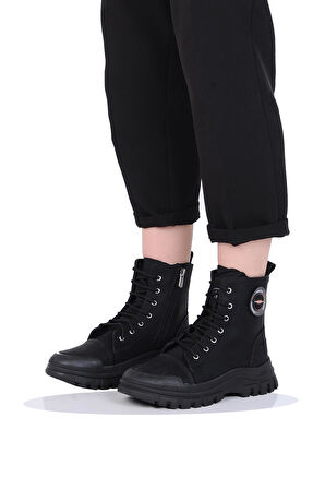 Mp 242-2239Zn Kadın Kışlık Düz Postal Bot Ayakkabı
