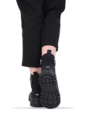 Mp 242-2239Zn Kadın Kışlık Düz Postal Bot Ayakkabı