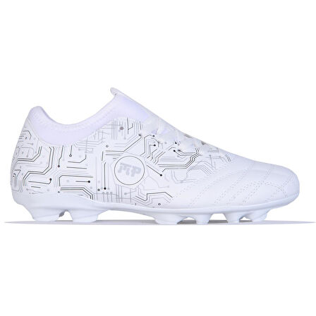 Mp 242-2109Mr Beyaz Erkek Çoraplı Krampon Çim Futbol Ayakkabı