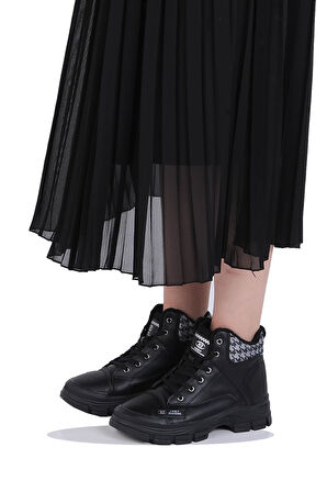 Mp 242-2245Zn Kadın Kürklü Kışlık Düz Bot