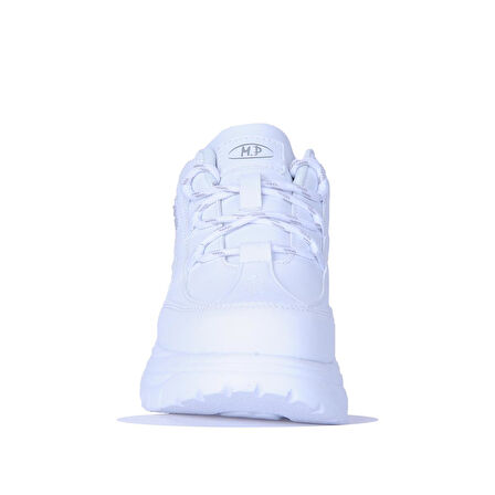 Mp 251-305Zn Beyaz Kalın Taban Kadın Sneaker Spor Ayakkabı