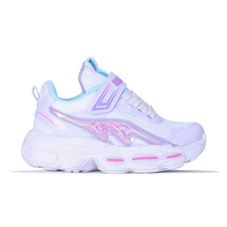 Mp 251-3450 Beyaz Işıklı Kız Çocuk Spor Ayakkabı