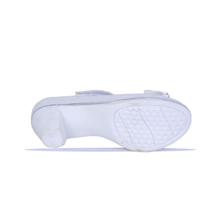 Alens Lunedi Krem Rugan 4Cm Topuklu Kız Çocuk Ayakkabı