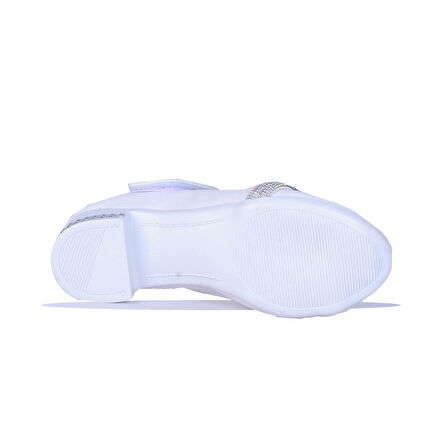 Ayakcenter 25-Herbebe Taşlı 3Cm Kız Çocuk Topuklu Ayakkabı