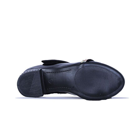 Ayakcenter 25-Herbebe Taşlı 3Cm Kız Çocuk Topuklu Ayakkabı