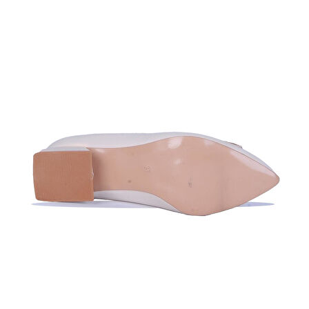 Ayakcenter Esrc-604 Fiyonklu 5Cm Topuklu Kadın Ayakkabı