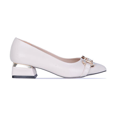 Scarletta 533 Taşlı 3Cm Topuklu Kadın Ayakkabı